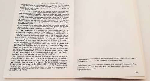 ** RARE : Die Kommunisme In Aksie (Communism In Action) Afrikaans 1st Ed.[ 1975].**