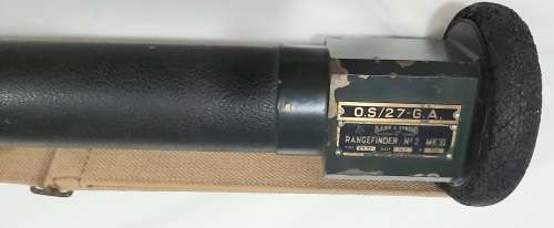 ** RARE : WW2 British War Dept. No.2 MKVI Field Rangefinder w/ Sling (1m).**