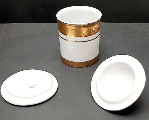 ** STUNNING: Modern Thai Benjarong Gilded Traditional Porcelain Set (3-Piece) [15cm].**