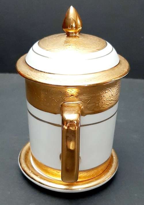 ** STUNNING: Modern Thai Benjarong Gilded Traditional Porcelain Set (3-Piece) [15cm].**