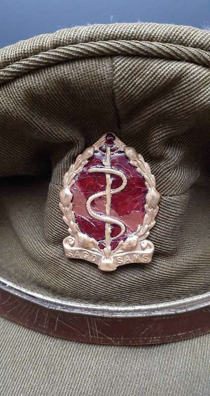 Border War: 1979 SAMS 1st Type Officer's Peak Cap with Badge
