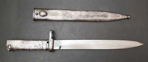 WWI German Ersatz Patt.1916 Steel Bayonet with Scabbard 40cm