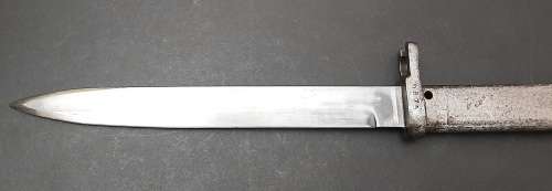 WWI German Ersatz Patt.1916 Steel Bayonet with Scabbard 40cm