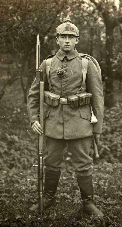 WWI German Ersatz Patt.1916 Steel Bayonet with Scabbard 40cm