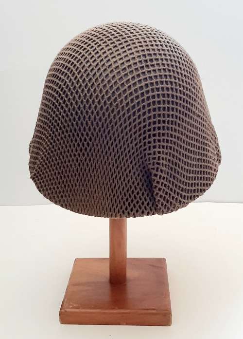 ** Border War : 1970s SADF Steel Helmet w/ Nutria Net Cover (USED).**