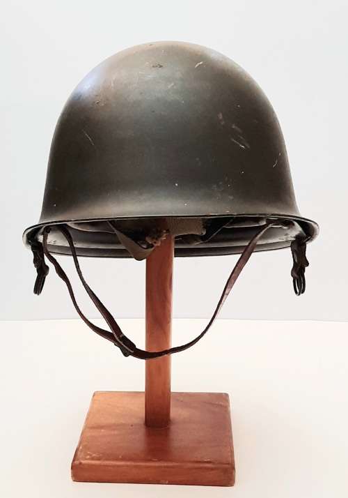 ** Border War : 1970s SADF Steel Helmet w/ Plastic Liner (USED).**