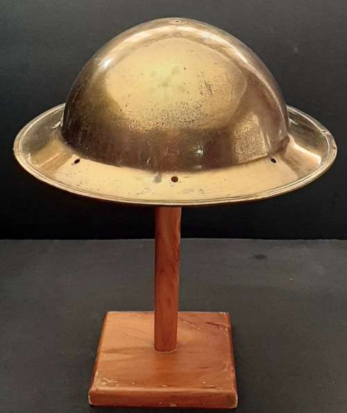 ** WW2 Union Defence Force `Bronzed` Memorial Steel Helmet Shell.**