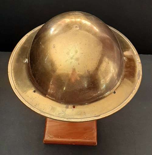 ** WW2 Union Defence Force `Bronzed` Memorial Steel Helmet Shell.**