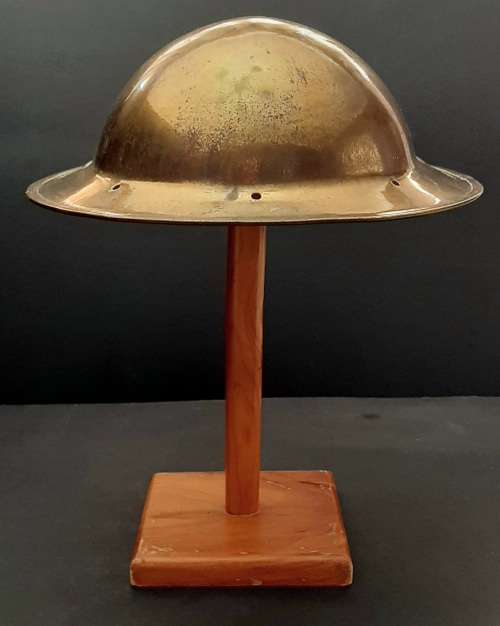 ** WW2 Union Defence Force `Bronzed` Memorial Steel Helmet Shell.**