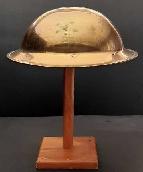 ** WW2 Union Defence Force `Bronzed` Memorial Steel Helmet Shell.**
