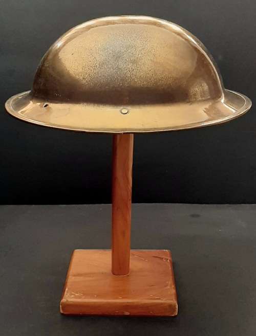 ** WW2 Union Defence Force `Bronzed` Memorial Steel Helmet Shell.**