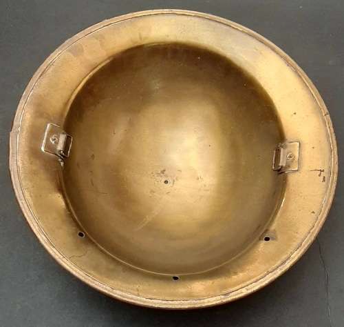 ** WW2 Union Defence Force `Bronzed` Memorial Steel Helmet Shell.**