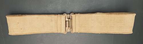 **WW2  Patt.37 Variant Webbing Belt w/ War Dept. Stamp (1945/46 )**
