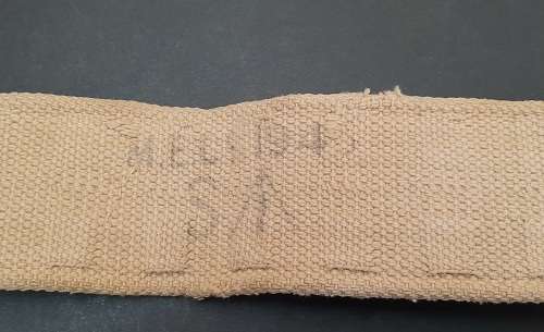 **WW2  Patt.37 Variant Webbing Belt w/ War Dept. Stamp (1945/46 )**