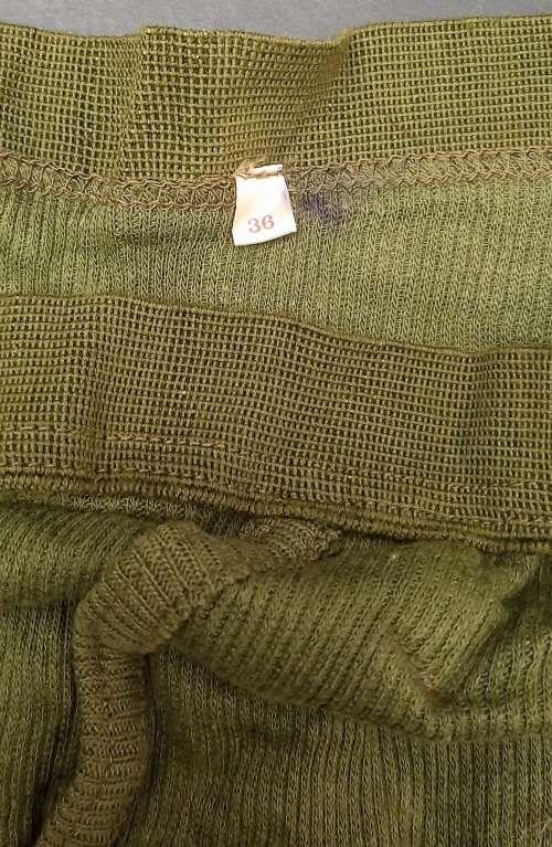 **Rhodesian Bush War: 1970s Green Rhodesian Issue Underwear x2 (Size 36 & 38).**