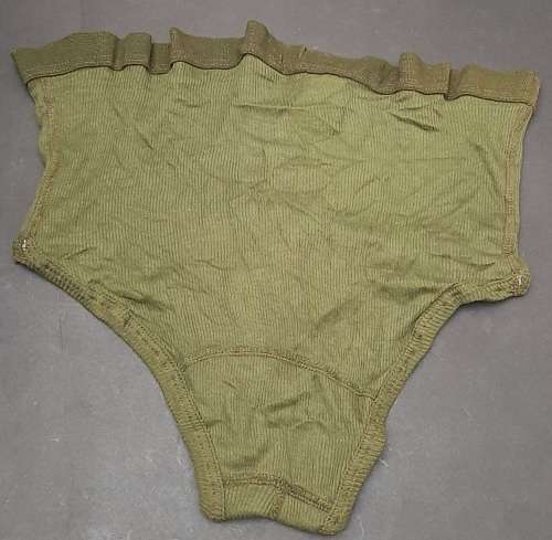 **Rhodesian Bush War: 1970s Green Rhodesian Issue Underwear x2 (Size 36 & 38).**