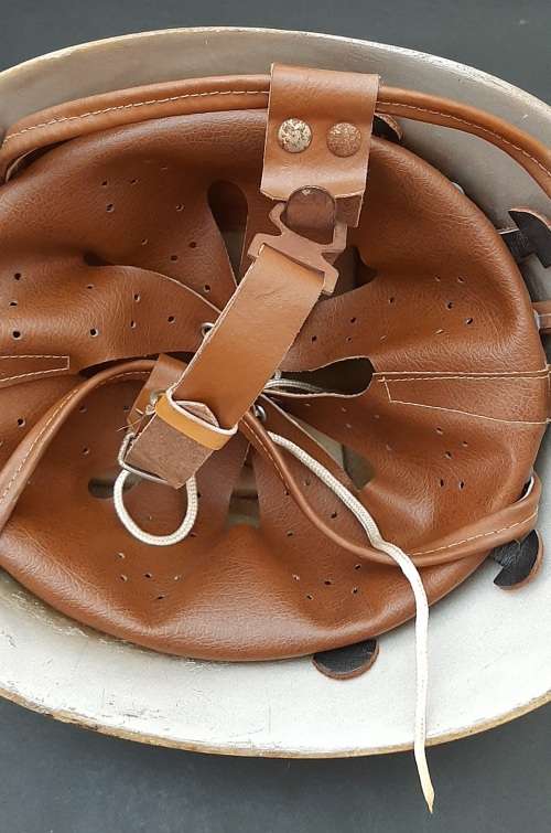 ** 1970s French/Belgian Emergency Services Adrian-type Helmet (Size: 56).**