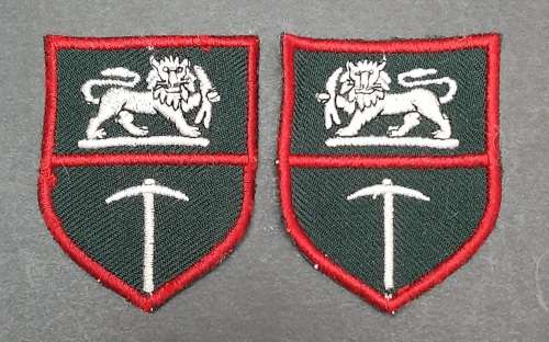 **Rhodesian Bush War: Unissued Rhodesian Army Flash Insignia Pair#1.**
