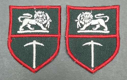 **Rhodesian Bush War: Unissued Rhodesian Army Flash Insignia Pair#1.**