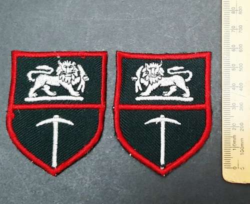**Rhodesian Bush War: Unissued Rhodesian Army Flash Insignia Pair#1.**
