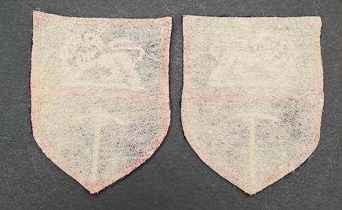 **Rhodesian Bush War: Unissued Rhodesian Army Flash Insignia Pair#1.**