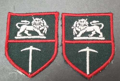 Rhodesian Bush War: Rhodesian Army Flash Insignia Pair #2
