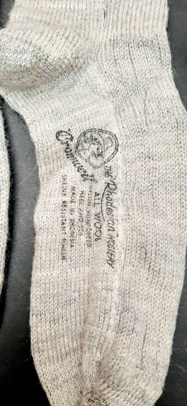 **Rhodesian Bush War: 1970s Rhodesian Army Issue Wool Socks x3 Pairs by Cromwell (Size: 9/10)**