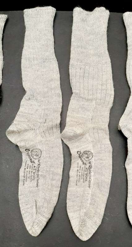 **Rhodesian Bush War: 1970s Rhodesian Army Issue Wool Socks x3 Pairs by Cromwell (Size: 9/10)**