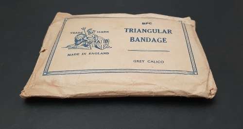 WW2 British Military Sealed Triangular Bandage by BPC