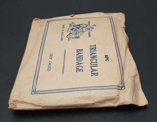 WW2 British Military Sealed Triangular Bandage by BPC