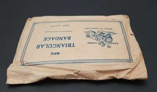 WW2 British Military Sealed Triangular Bandage by BPC