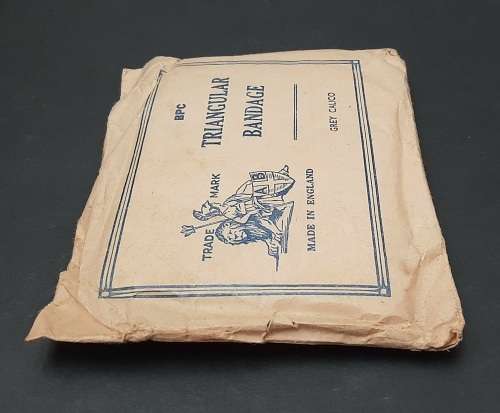 WW2 British Military Sealed Triangular Bandage by BPC