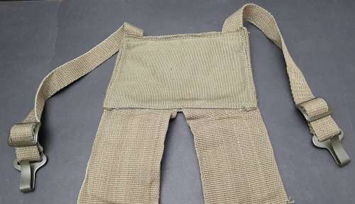 **Rhodesian Bush War: Patt.69 Unissued Green Webbing Yoke/ Suspender**