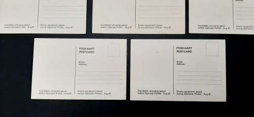 **Border War:  Lot 8 x Assorted 1981 Operation Protea SADF Propaganda Postcards (UNUSED).**