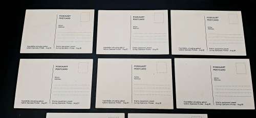 **Border War:  Lot 8 x Assorted 1981 Operation Protea SADF Propaganda Postcards (UNUSED).**