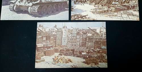 **Border War:  Lot 3 x Assorted 1981 Operation Protea SADF Propaganda Postcards (UNUSED).**
