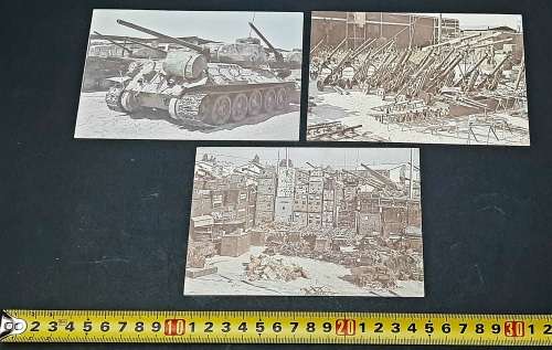 **Border War:  Lot 3 x Assorted 1981 Operation Protea SADF Propaganda Postcards (UNUSED).**