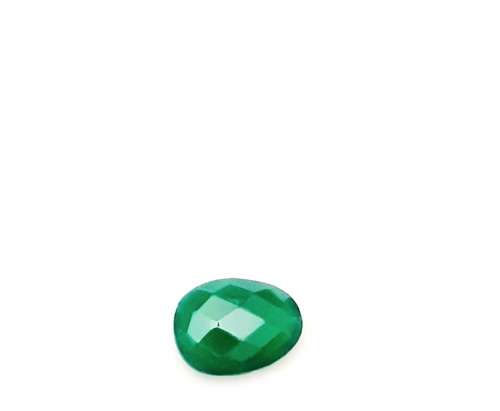 ** STUNNING: Victorian Oval-cut 3.10 ct faceted Green Onyx Stone .**