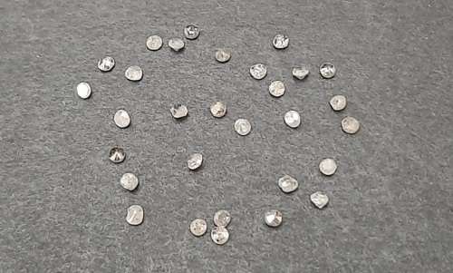 STUNNING: 0.52 ct Round-cut `Salt & Pepper`  Natural Melee Diamonds(Certified).**