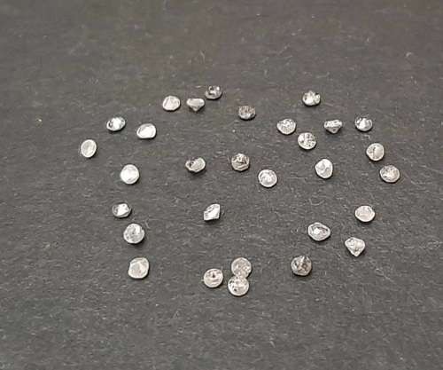 STUNNING: 0.52 ct Round-cut `Salt & Pepper`  Natural Melee Diamonds(Certified).**