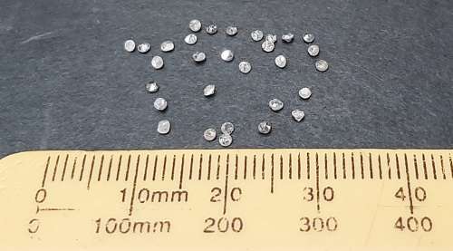 STUNNING: 0.52 ct Round-cut `Salt & Pepper`  Natural Melee Diamonds(Certified).**