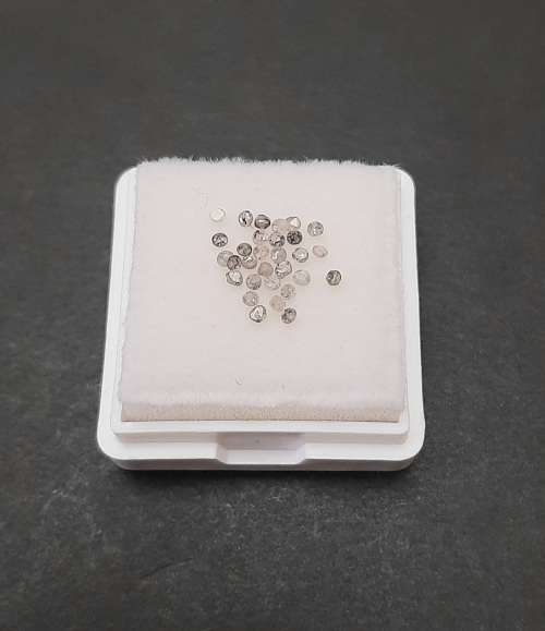 STUNNING: 0.52 ct Round-cut `Salt & Pepper`  Natural Melee Diamonds(Certified).**