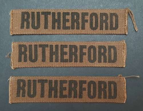 **Border War: 1980s SADF Nutria Name Tapes x3.**
