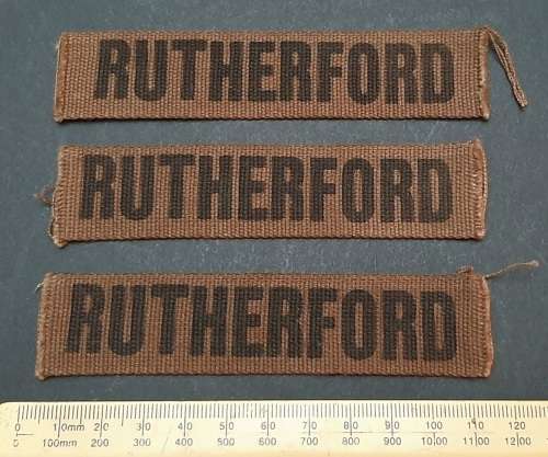 **Border War: 1980s SADF Nutria Name Tapes x3.**