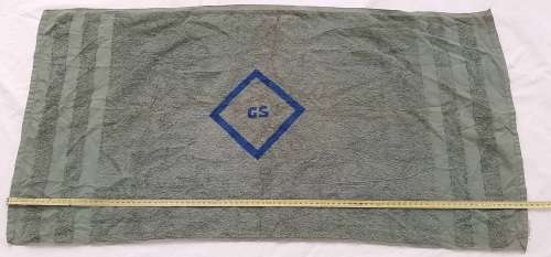**Rhodesian Bush War: Rhodesian Army issue Green Towel (1m x 0.5m) #3.**