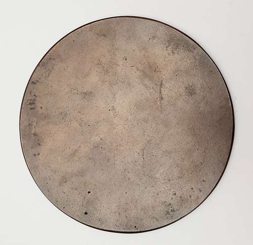 **WW1 British `Dead Man`s Penny` Bronze Memorial Plaque .**