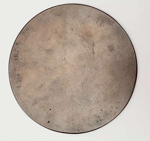 **WW1 British `Dead Man`s Penny` Bronze Memorial Plaque .**