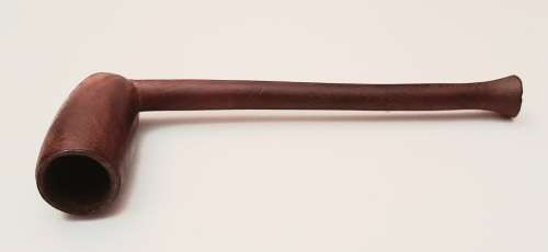 **RARE: Early 20th Century Xhosa `Inqawe` Transkei Men`s Tobacco Pipe (20cm).**