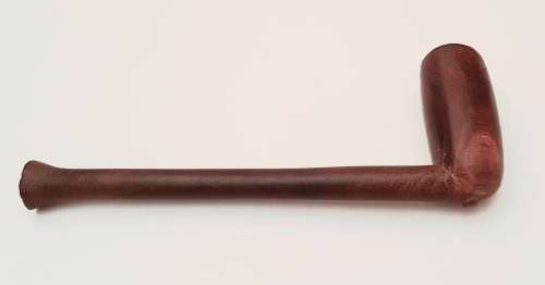 **RARE: Early 20th Century Xhosa `Inqawe` Transkei Men`s Tobacco Pipe (20cm).**