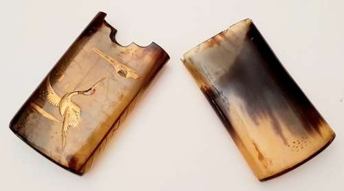 **STUNNING: Early 20th Century Chinese/ Oriental Painted Gilt Cheroot/Cigarette Case  **